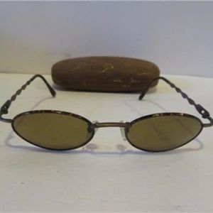 EXCES BROWN & BURGUNDY SUNGLASSES W/CASE